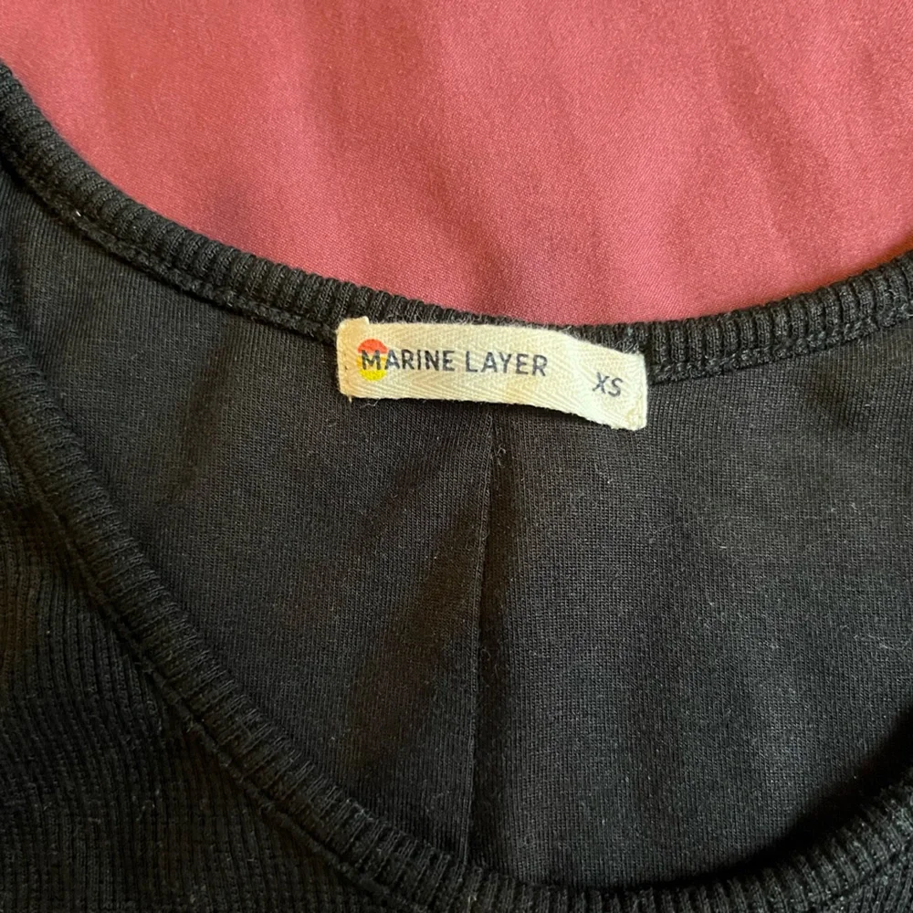 Marine Layer Black Ribbed Dress - Picture 2 of 2